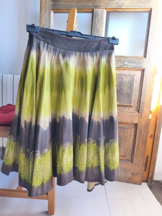 Falda étnica tie-dye talla única