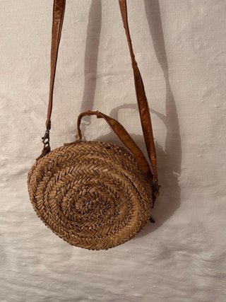Bolso artesanal redondo mujer