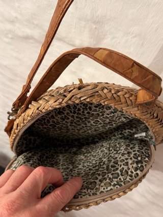 Bolso artesanal redondo mujer