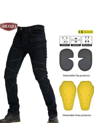 Pantalón moto con protecciones
