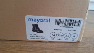 Botines charol Mayoral niña talla 36
