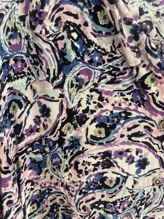 Vestido camisero estampado talla L