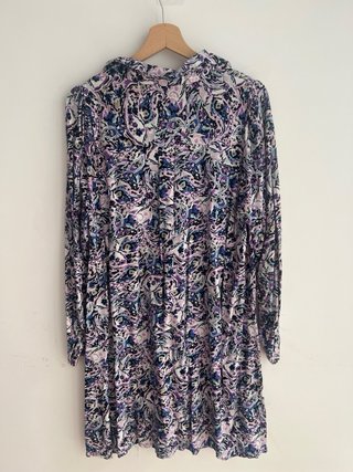 Vestido camisero estampado talla L