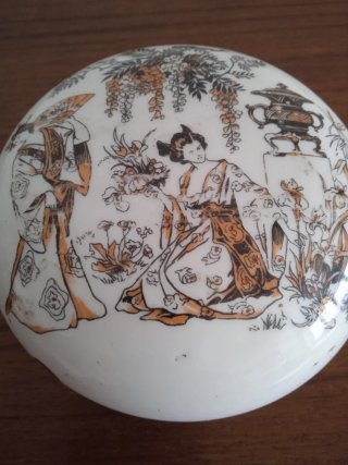 Dos Joyeros de porcelana vintage