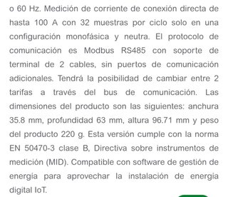 Contador De Energía Schneider “NUEVO”