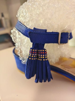 Sandalias Cuplé Azul Talla 38