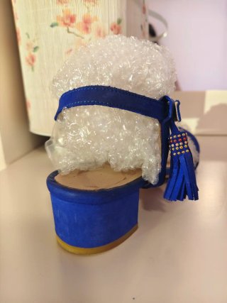 Sandalias Cuplé Azul Talla 38