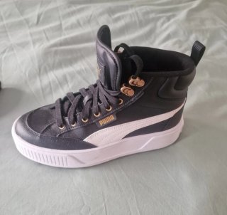 Zapatillas Puma Mujer Negras y Blancas