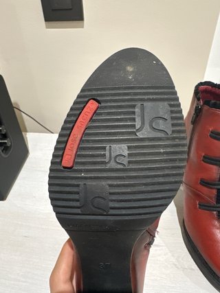 Botines José Sáenz Piel Rojo T37
