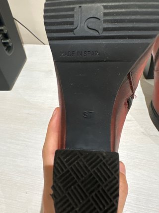 Botines José Sáenz Piel Rojo T37
