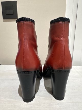 Botines José Sáenz Piel Rojo T37