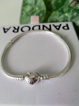 Pulsera Pandora Corazón Plata 20 cm