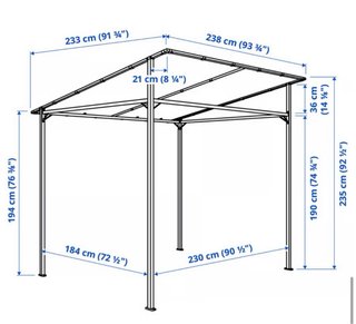 Toldo Cendor gris oscuro 238x233
