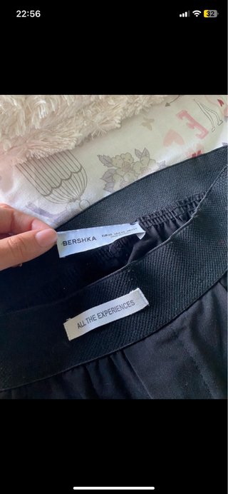 Pantalón de pinzas negro