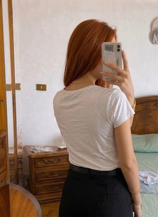 Baby tee top coquette fiocchetto - fiocco