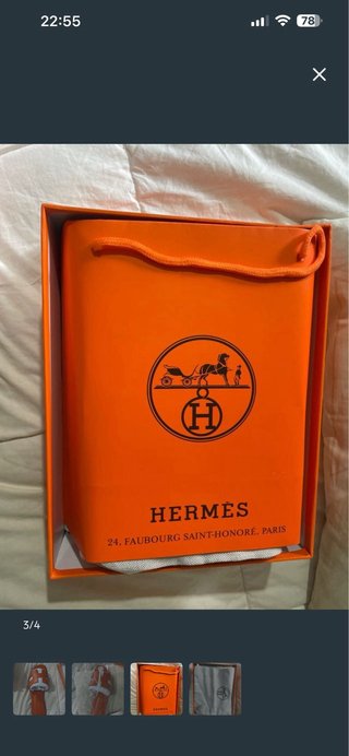 Chanclas Hermes Verano Talla 40 Naranja