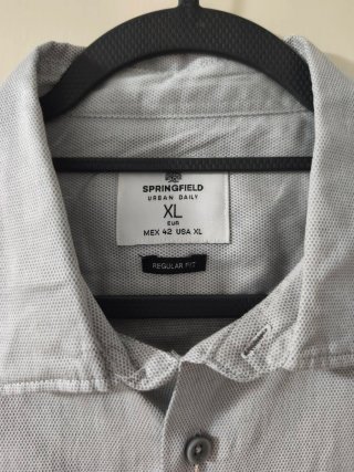 Camisa Springfield XL Gris - Nueva con Etiquetas
