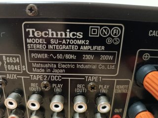 Technics SU-V700 MK2 Amplificador