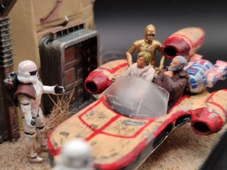Mini Diorama Star Wars El Retorno de Luke