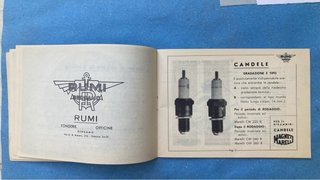 Raro Libretto Rumi 125 Sport Originale