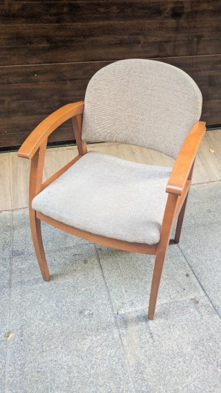 4 Sillas Madera Reposabrazos Estilo Moderno