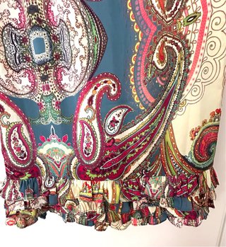 Vestido estampado paisley XS pero como una 36
