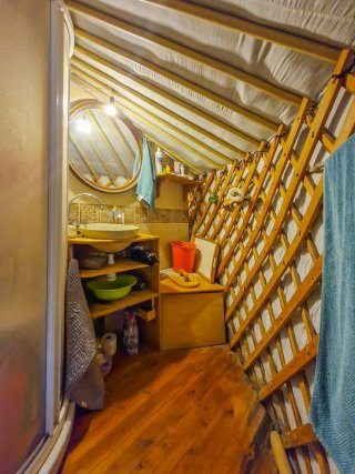 Yurta tradicional para vivir