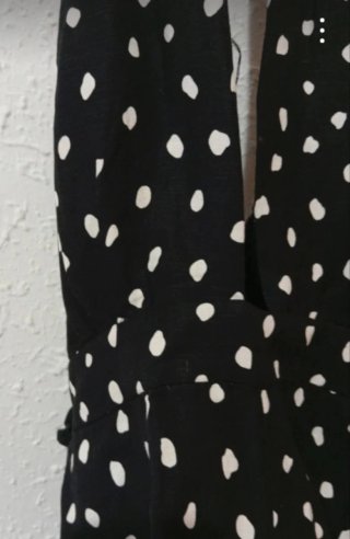 Mono Topshop lunares azul marino y blanco