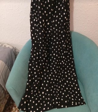 Mono Topshop lunares azul marino y blanco