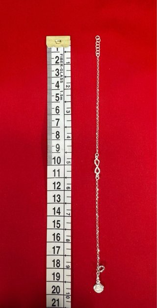 Pulsera Plata Infinito con Medalla
