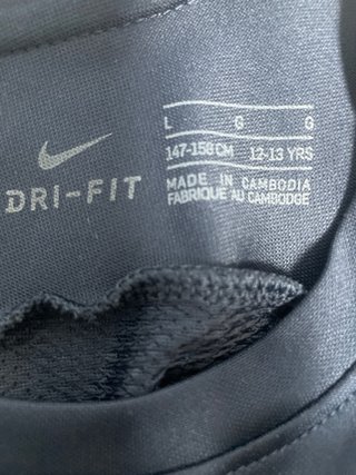 Camiseta Nike Dri-Fit Azul Niño Talla L