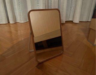 Espejo de mesa bambú y metal