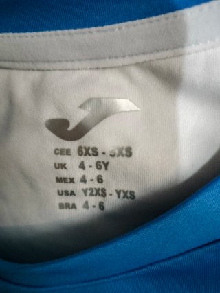 Camiseta Joma Talla 6XS-5XS