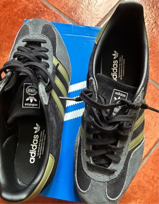 Adidas Gazelle Hombre Negro Verde Oliva
