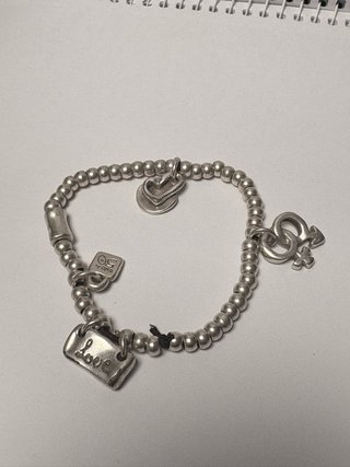 Pulsera UNO DE 50 Amor Plata