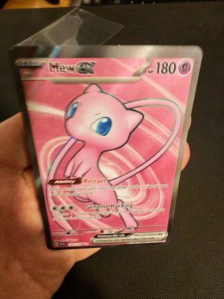 Carta Pokémon Mew EX 193/165 Set 151 Inglés