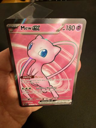 Carta Pokémon Mew EX 193/165 Set 151 Inglés
