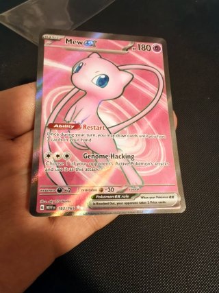 Carta Pokémon Mew EX 193/165 Set 151 Inglés