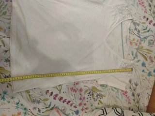 Camiseta Etam beige con encaje