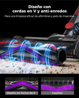 SIN ABRIR Aspiradora Inalámbrica 600W 68Kpa 1.8L