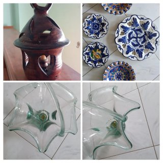 Lote Decoración: Cerámica y Cristal