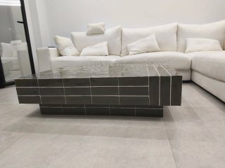 Mesa centro losas verde cerámica