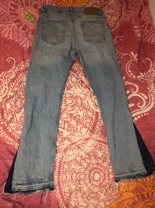 Pantalones Jeans Flare Azul Talla M
