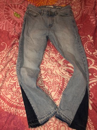 Pantalones Jeans Flare Azul Talla M