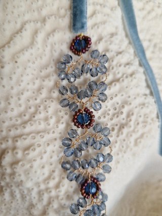 Gargantilla choker con cristales