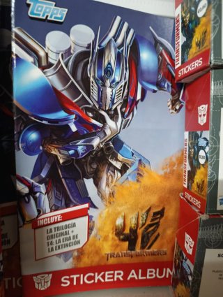 300 Sobres Topps Transformers + 3 album