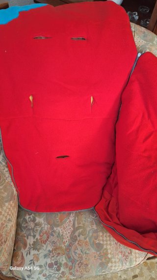 Saco invierno carrito infantil rojo