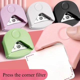 Cortador de Papel Cantos Arredondados Rosa