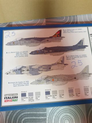 Maqueta AV-8B Harrier II Italeri 1:72
