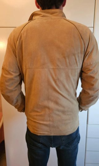 Giacca scamosciata Mabrun Uomo L Beige